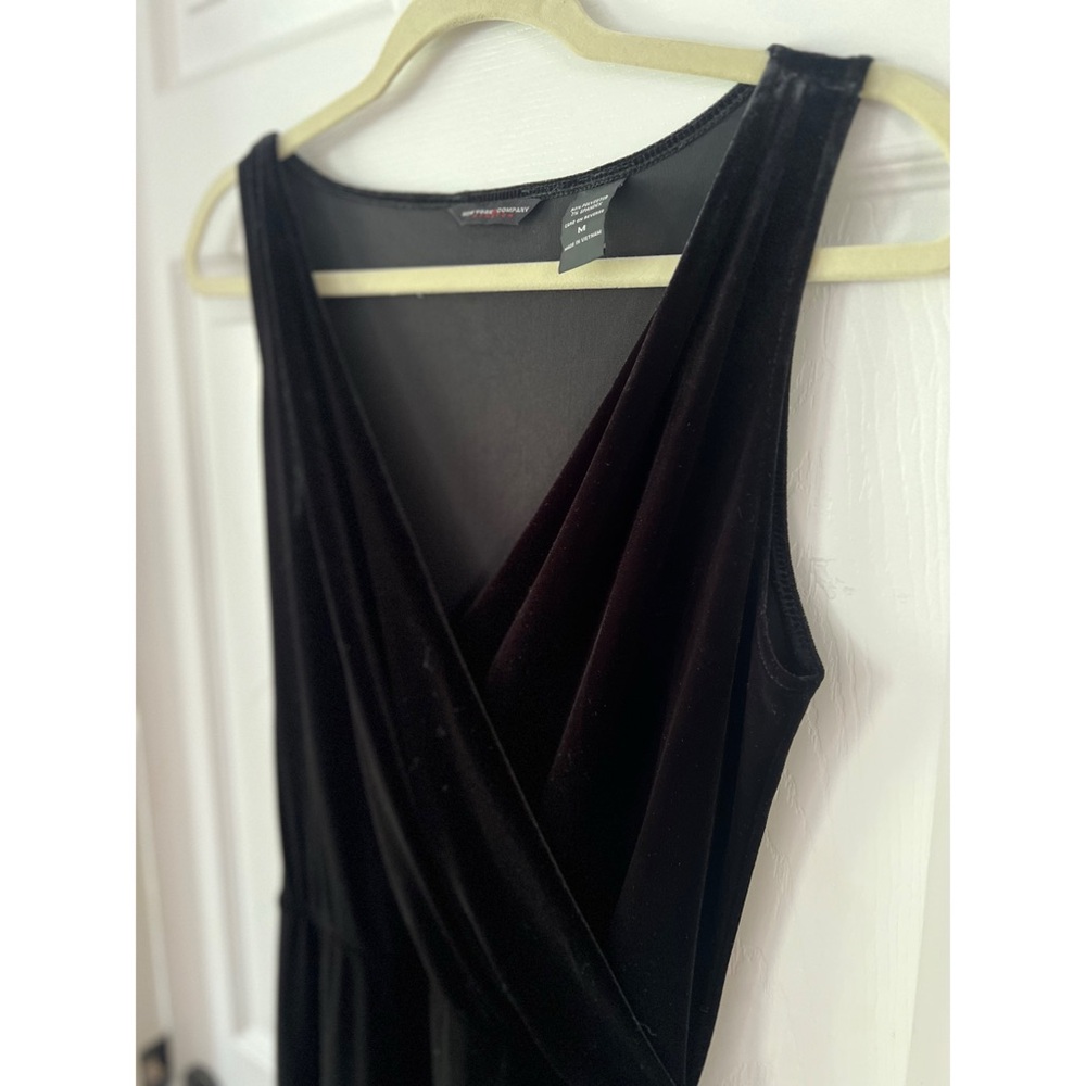 Black Velvet Wrap Dress - New York & Company